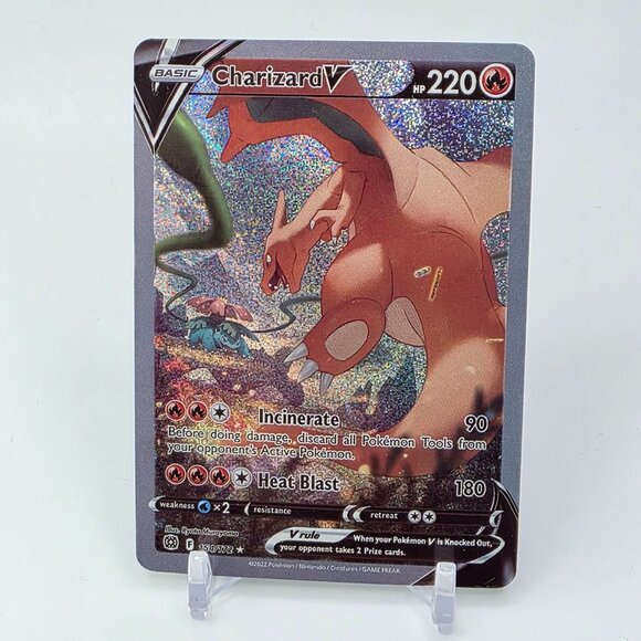 Other - Custom SPARKLING HOLO Charizard V Card Pokemon Card READ DESCRIPTION BELOW